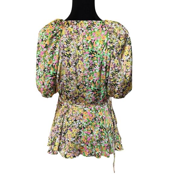 NEW  TOPSHOP , NORDSTROM ~Multi Floral Mix And Match Blouse Size 6 - Picture 4 of 7